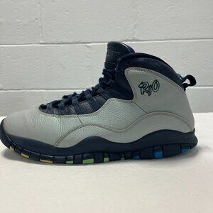 Air Jordan 10 Retro "Rio" Size 12 (310805-408) Wolf Grey/Blue-Obsidian 2016
